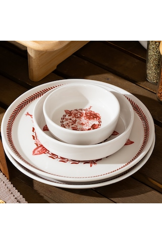 Perotti Danish 28 Parça Kahvaltı Seti 12 Kişilik Kahvaltı Takımı Çok Renkli