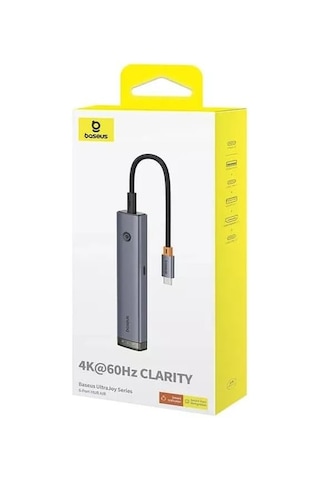 Ultrajoy Series 6-port Hub Aır Space Grey Acı Kahverengi