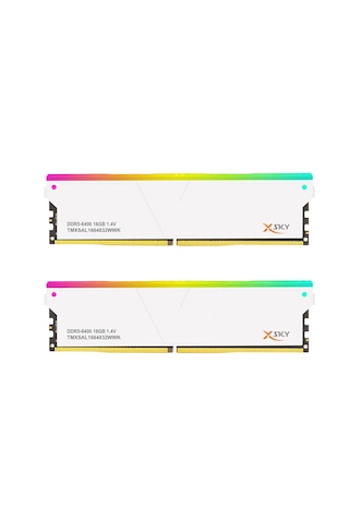 V-color Manta Xsky Rgb 32gb 2x16gb Ddr5 6400mhz Cl32 Amd Expo Beyaz