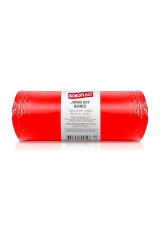 Büzgülü Tıbbi Atık Poşeti Jumbo Boy 80x110 Cm 10x10&apos Lu Sızdırmaz Yırtılmaz Profesyonel Çöp Poşeti, Geri Dönüştürülebilir Kolay Bağlanır Tıbbi Atık Torbası, Hastane, Klinik Büzgülü Çöp Poşeti