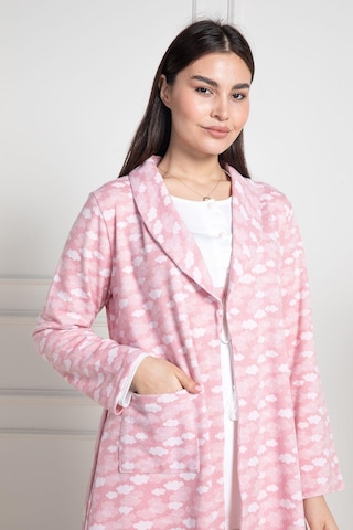 Mecit Pijama Mecit 6100 Pembe Sabahlıklı Şardonlu Hamile Lohusa Pijama Takımı