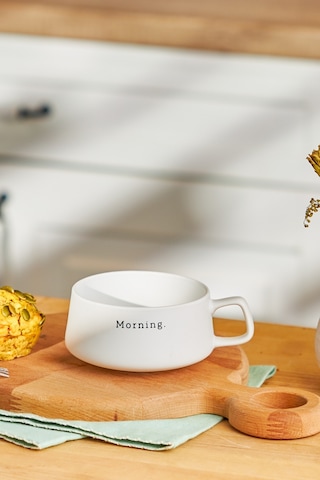 Emsan Morning New Bone Kupa 320 Ml Beyaz