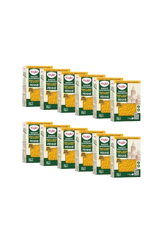 Yayla Kinoalı Ve Sebzeli Yeşil Mercimek Penne Bakliyat Makarnası 250 G X12