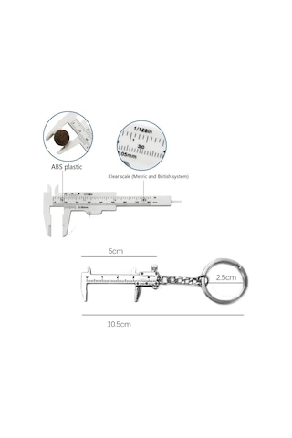 80Mm Plastik Kumpas Ve Metal Mini Anahtarlık Kumpas Seti