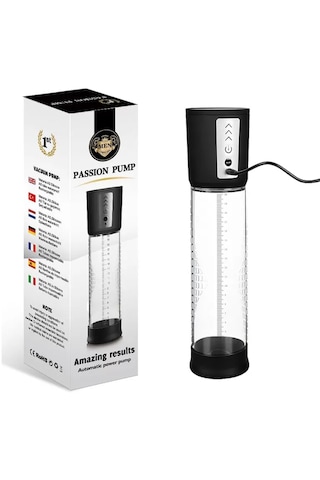 Erotica Passion Pump Şarjlı Otomatik 3 Hız Modlu Penis Pompa