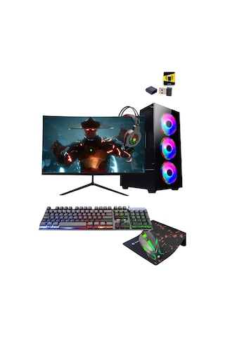 Ramtech TREND X80 i5 9400F 32 GB 960 GB SSD 8 GB RX580 24" Free Dos Oyuncu Masaüstü Bilgisayar