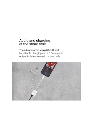 3,5 Mm Ses + Usb-c Şarj Adaptörü, Usb-c 60w Güç Dağıtımlı Kulaklık Adaptörü Apple iPhone Uyumlu 15, İpad Pro, Galaxy Uyumlu, Note, Google Pixel, Lg, Xperia Ve Daha Fazlası İçin Hızlı Şarj - Beyaz