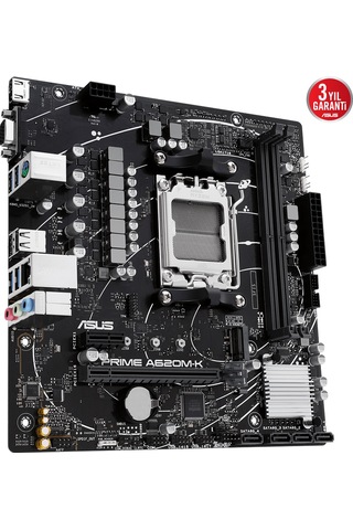 Asus Prıme A620m-k Ddr5 6400+ Oc Hdmı Vga M.2 Am5