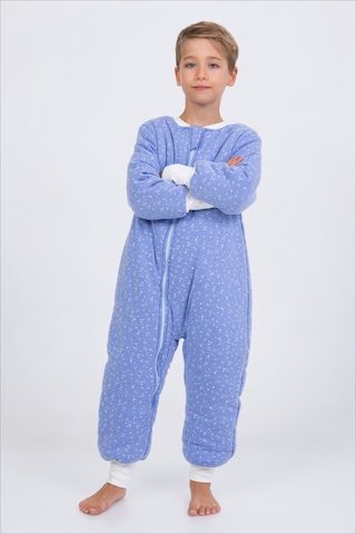 Erkek Çocuk Uyku Tulumu 6-9 Yaş Kalın Elyaf Dolgulu Premium Kalite 2.5 Tog-gök Mavisi Mavi