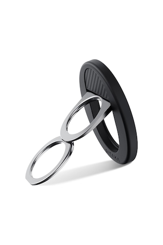 Pitaka 600d Aramid Fiber Black-grey Twill Magez Grip 3 Magnetik Ring Stand Telefon Tutucu Siyah-gri