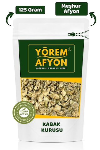 Yörem Afyon Afyon Un Bereketli Tarlalarından, Anne Eliyle Güneşte Kurutulmuş Hakiki Üçgen Kabak Kurusu 125gr.
