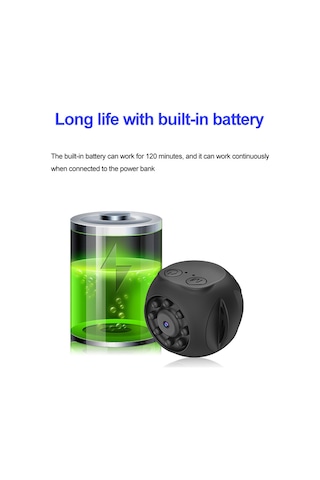 Lemestar 1080p Akıllı Wifi Kamera: İç Batarya, Kızılötesi Gece Görüşü, 128gb Kart Desteği, Uzak Erişim Ve Video Oynatma Çok Renkli