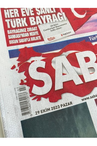 29 Ekim 2023 Sabah Gazetesi - Cumhuriyetin İlanı 100. Yıl Gazetesi Teşhir Ürün