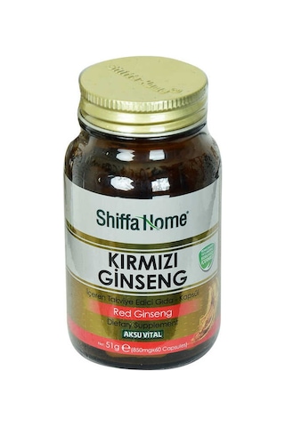 Shiffa Home Kırmızı Ginseng Diyet Takviyesi 850 Mg X 60 Kapsül