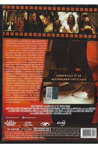 1492 Cennetin Keşfi 1492: Conquest Of Paradise Dvd