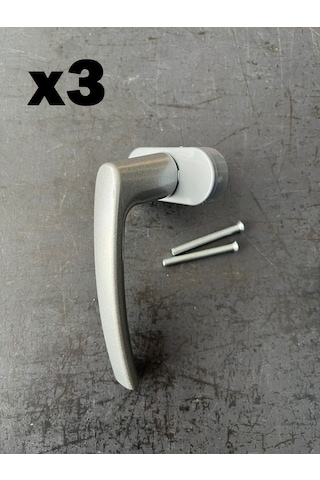 Alüminyum Pvc Pencere Kolu Gri 3 Adet