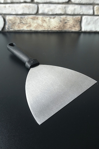 Bakalit Saplı Çelik Spatula-hamur Kesici-kazıyıcı-çevirici-24 Cm-büyük Boy