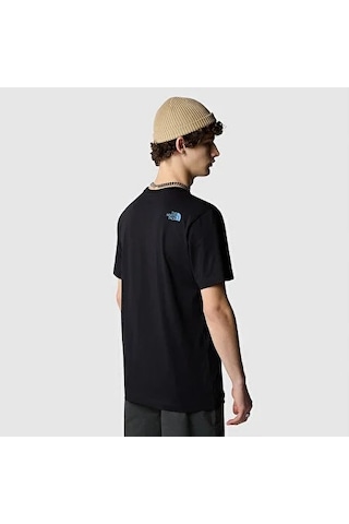 The North Face M Ss Mountain Line Tee Erkek T-shirt Nf0a87ntjk31 Siyah