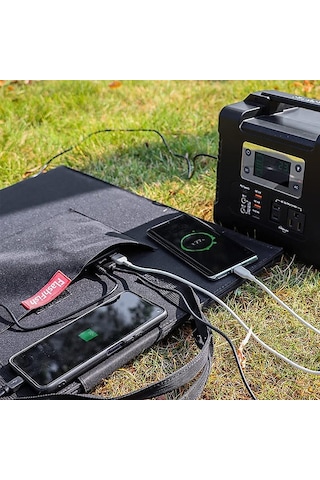 Taşınabilir Katlanabilir 24v Daha Hızlı Şarj 100w Güneş Paneli