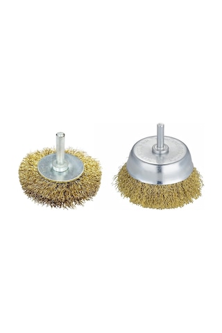 Zargana Telli Pimli Çanak Ve Daire Fırça Takımı 60 Mm