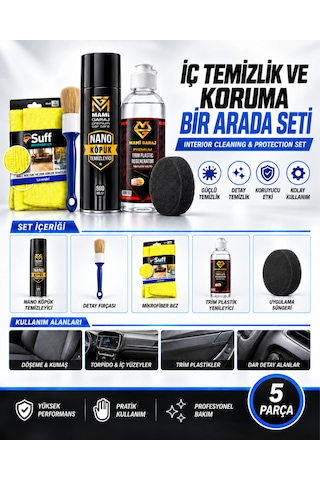 İç Temizlik Ve Koruma Bir Arada Seti 5 Adet