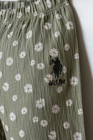 U.S. Polo Assn. Kız Bebek 2 Li T-şhirt Takım Beyaz-yeşil-2270 Yeşil