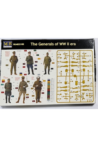 Mb Master Box Models The Generals Of Ww 2 Era Plastik Model Kiti