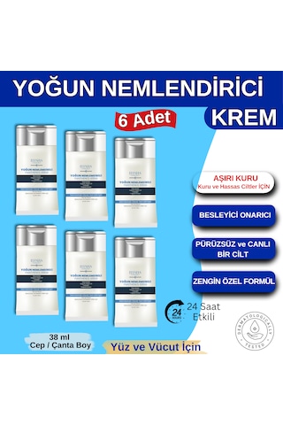 Elysian Essence Yoğun Nemlendirici Panthenol Krem 6lı Set Cep Boy