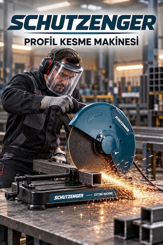 3000v Profesyonel Profıl Kesme Makinesi 355mm 45 Açılı Metal Demir Prafil Kesme