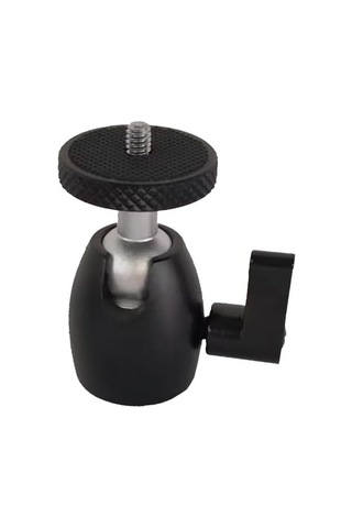 Ball-03 Tripod Top Kafa 360 Derece Ball Head 1/4 Metal Kamera Ve Işık Sabitleyici