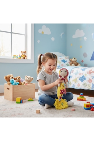 Çocuklar İçin Amigurumi Deniz Kızı Çok Renkli