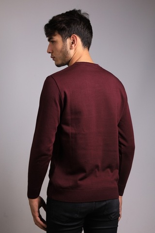 Bearraybon Erkek Triko Kazak Bordo (504887248) Bordo