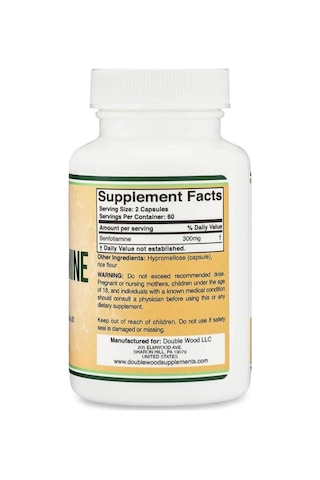 Double Wood Benfotiamine - 300 Mg 120 Kapsül