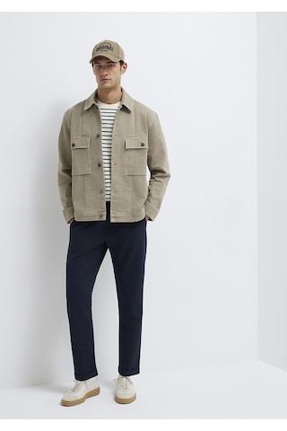 Mavi - Lacivert Örme Pantolon 0010460-86623 Lacivert