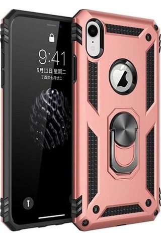 Apple Uyumlu iPhone Xr 6.1 Kılıf Zore Vega Kapak Rose Gold