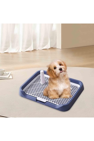 Homyl Köpek Lazımlık Tuvalet Taşınabilir Pet Çiş 18 Mavi