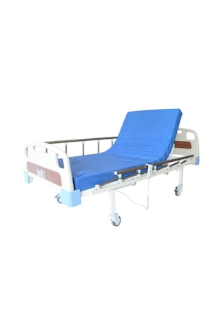 Medikal 2 Motorlu Abs Başlıklı Frenli Alüminyum Korkuluklu Karyola 2 Yıl Garantili