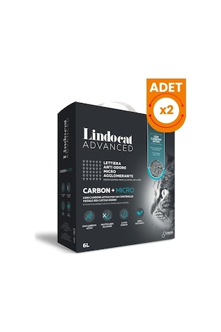 Lindocat Advanced Carbon Aktif Karbonlu Ekstra Topaklanan İnce Taneli Kedi Kumu 2 Adet 6 Lt Lindocat Advanced Carbon Aktif Karbonlu Ekstra Topaklanan İnce Taneli Kedi Kumu 2 Adet 6 Lt