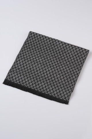 İnce Dokulu Desenli Viskon Şal Kaşkol Atkı Antrasit