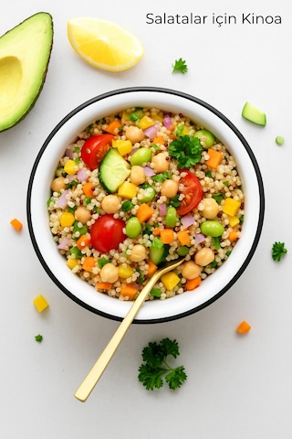Doğal Kinoa 100 Gr Yüksek Lif Ve Protein Kaynağı Vegan - Salata Için Doğal Süper Gıda