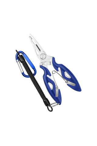 Yem Balıkçılık Pensesi Kanca Seçici Yem Pensesi + Kaybolmaz Halat Mavi Mavi