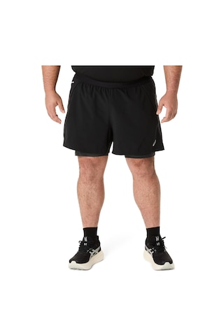 Asics Road 2n1 5ın Short Erkek Siyah Gri Şort 2011d245-001 Siyah
