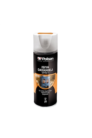 Polisan Isıya Dayanıklı Sprey Boya Siyah 400 ML Polisan Isıya Dayanıklı Sprey Boya Siyah 400 ML