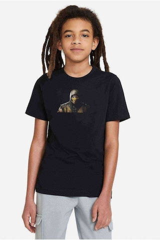 Tshirthane Mortal Kombat Baskılı Unisex Çocuk Siyah T-Shirt (528297037)