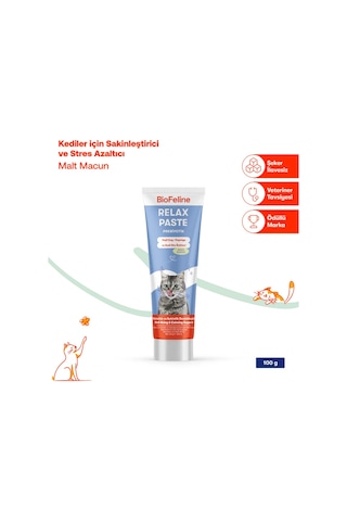 Biofeline Kediler İçin Rahatlatıcı Etkili Malt Macunu 100 G