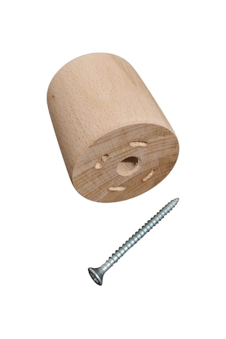 Sandalye - Masa - Mobilya - Ünite - Koltuk- Kanepe- Ahşap Ayak Takoz Yükseltici - 3 Cm Boyasız - Ham