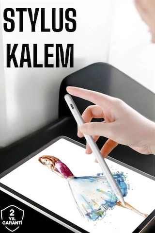 Tablet Kalemi Stylus Pen Dokunmatik Kalem Android Apple Uyumlu iOs Şarjlı