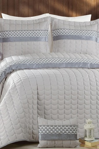 Colors Micro Çift Kişilik Yatak Örtüsü Gri (541555748) Gri