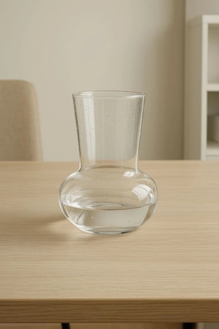 500 Ml Isıya Dayanıklı Borosilikat Cam Vazo / Mumluk / Sunum Bardağı Minimalist Tasarım Şeffaf