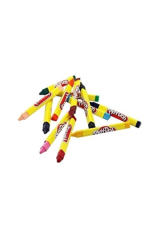 Play Doh Üçgen Mum Boya 12 Renk Cr008